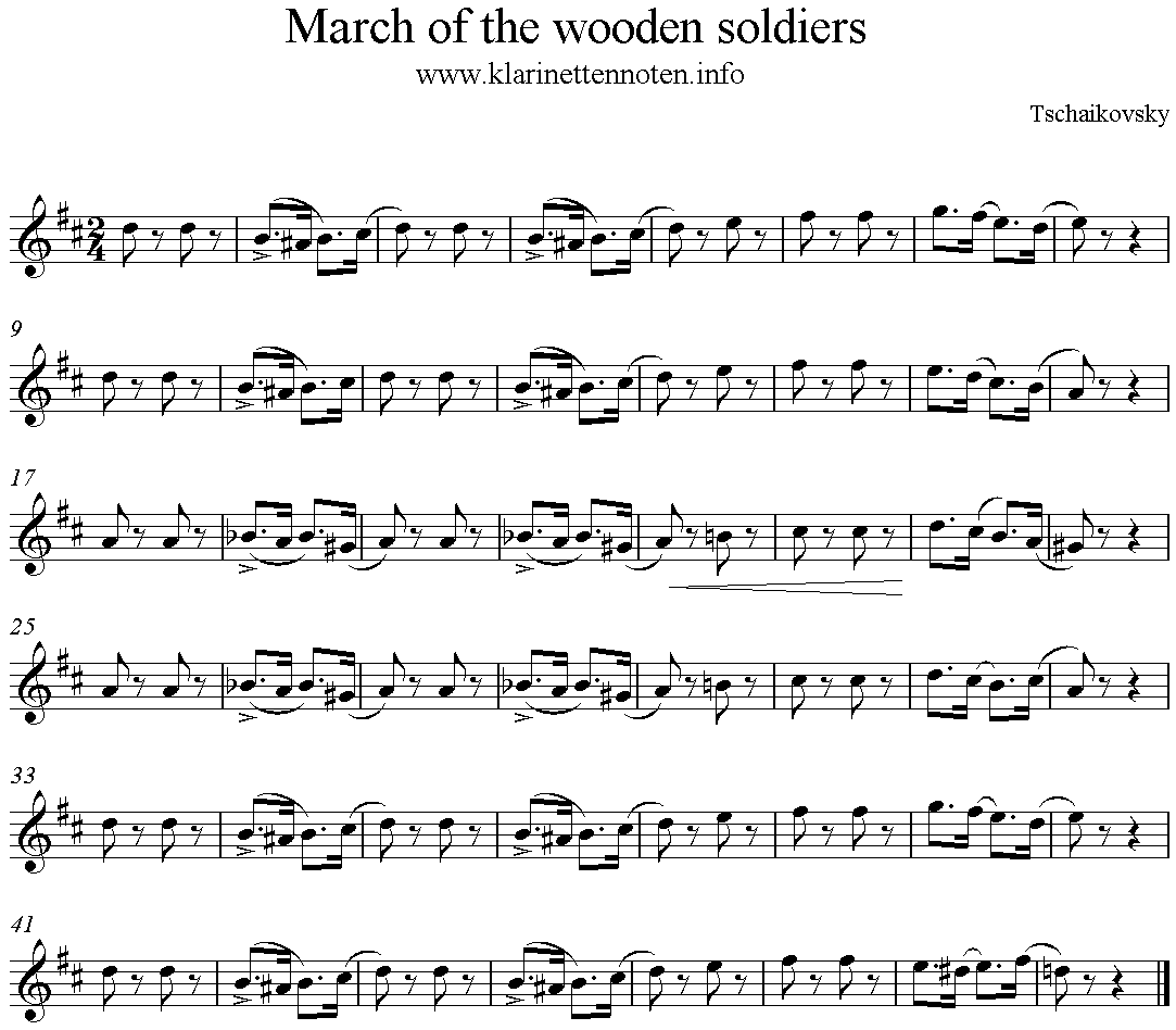 Album for the Young, March of the wooden Soldiers